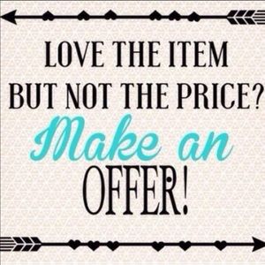 All reasonable offers welcomed!! 💕